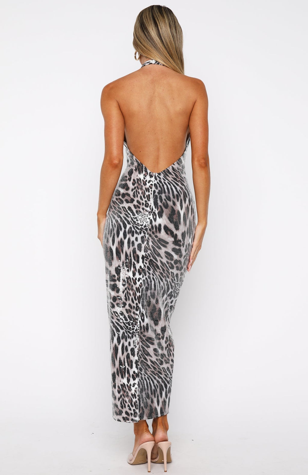 White Fox Dancing In The Dark Sequin Maxi Dress Savage Allure