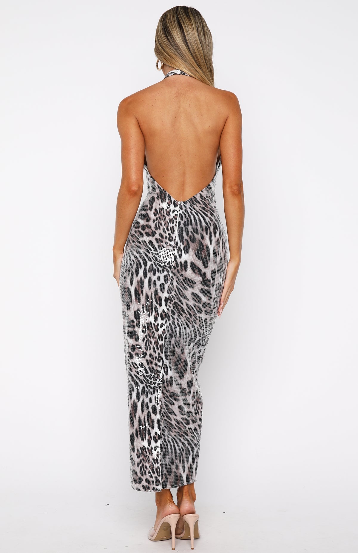 White Fox Dancing In The Dark Sequin Maxi Dress Savage Allure