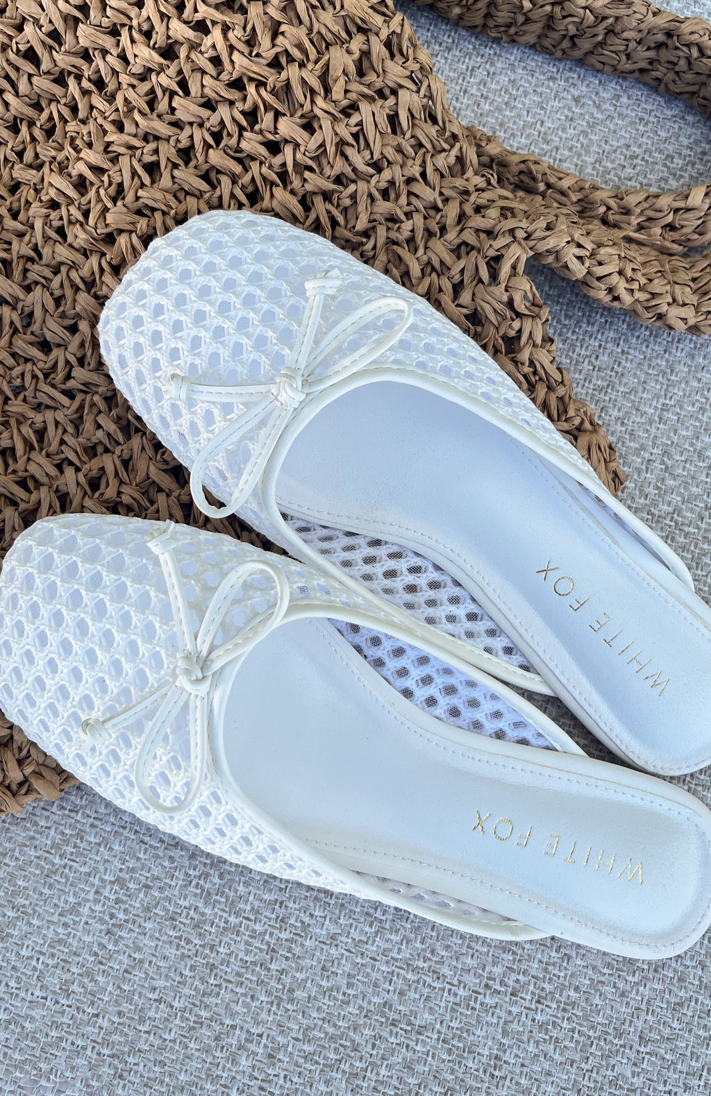 White Fox Malone Slides White