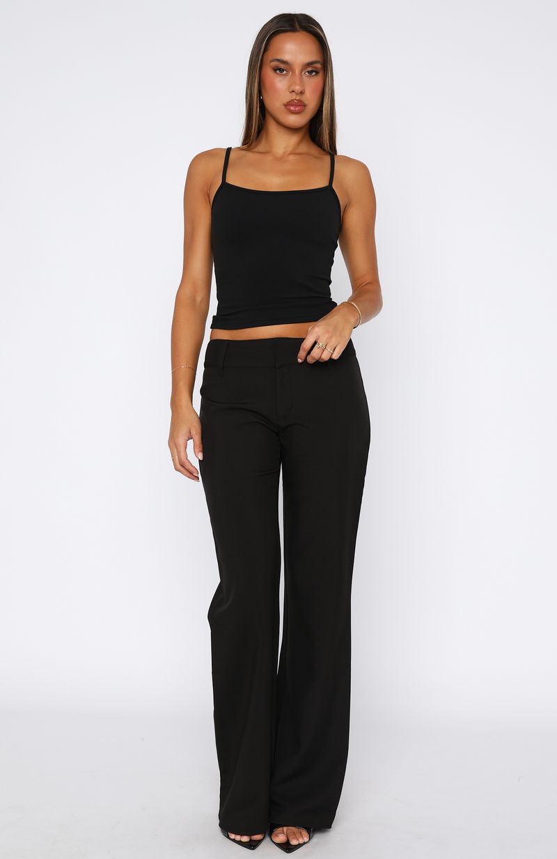 White Fox Miss CEO Pant Black