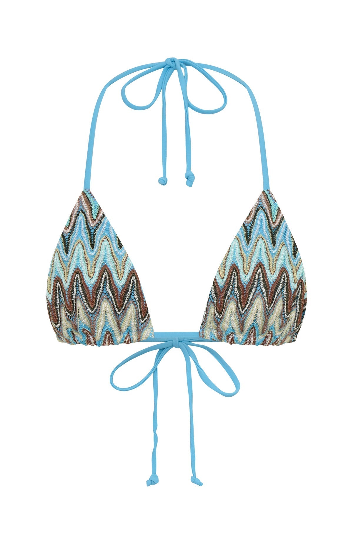 White Fox Orlani Bikini Top Ocean Waves