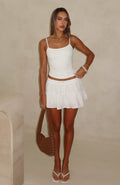 White Fox More To The Story Mini Skirt Off White