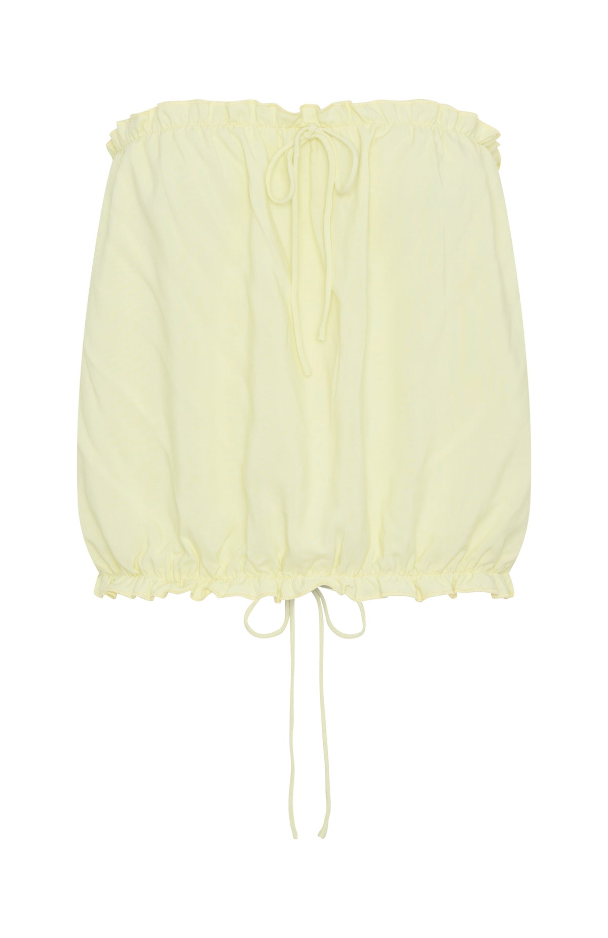 White Fox Golden Child Strapless Top Lemon