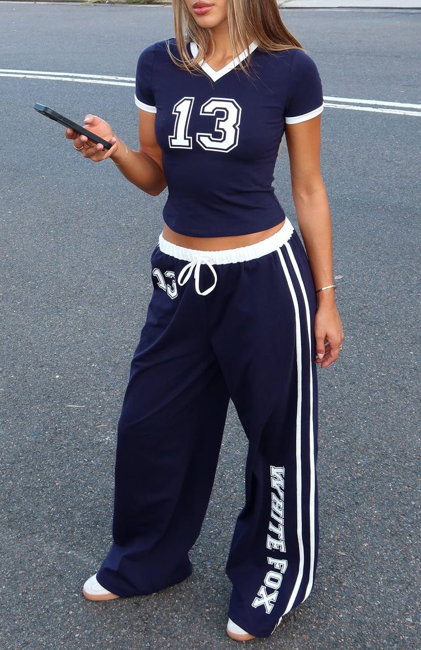 White Fox Trying Too Hard Track Pants Dark Navy