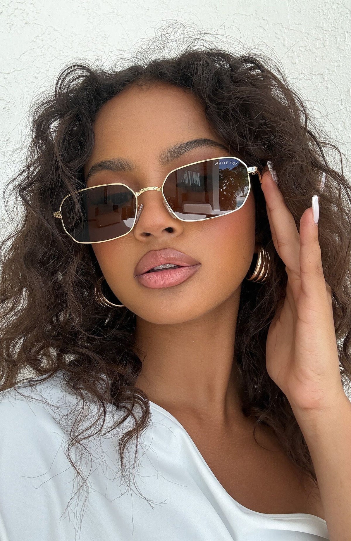 White Fox Arden Sunglasses Chocolate/Gold