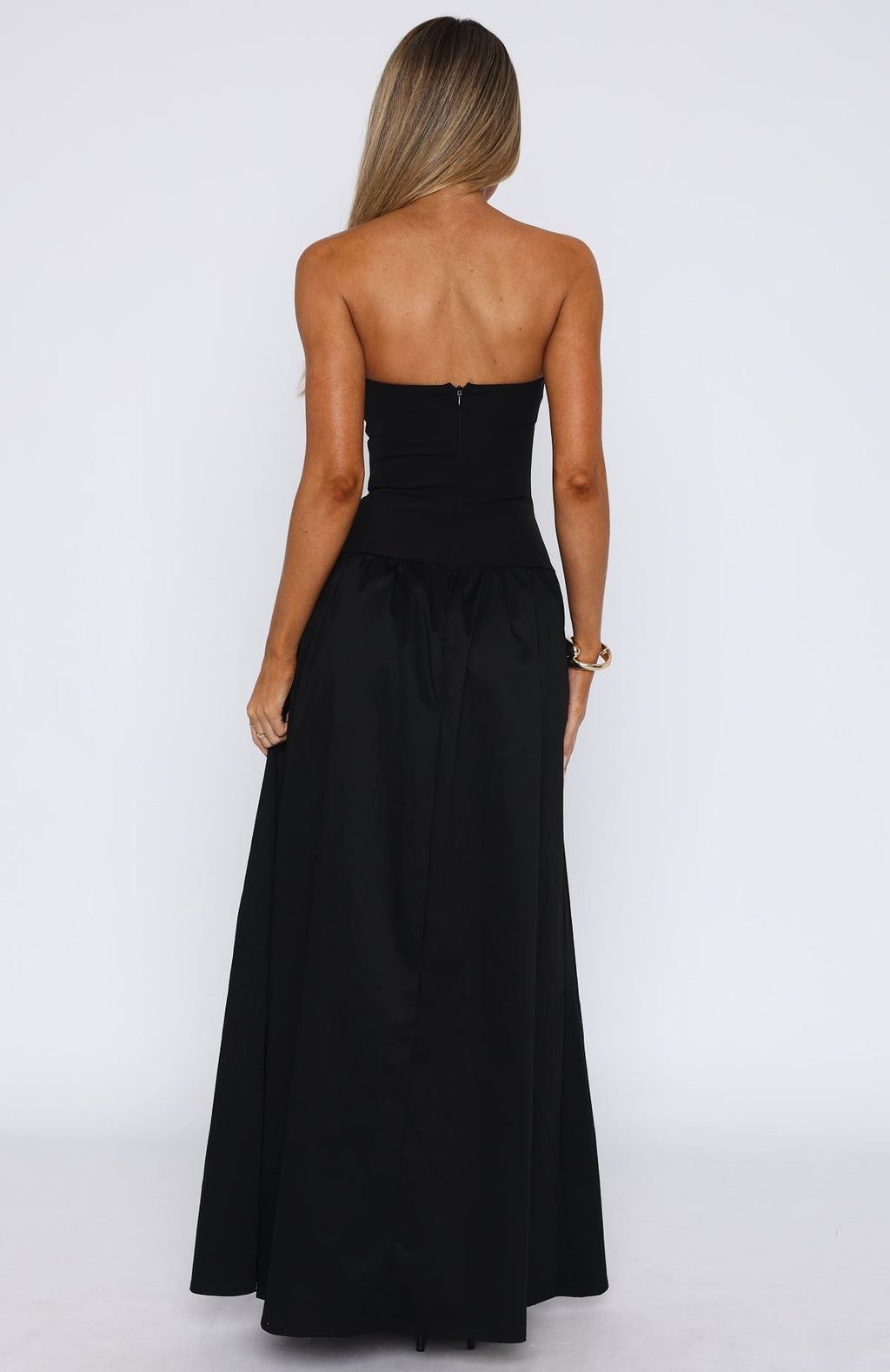 White Fox Take Back Maxi Dress Black