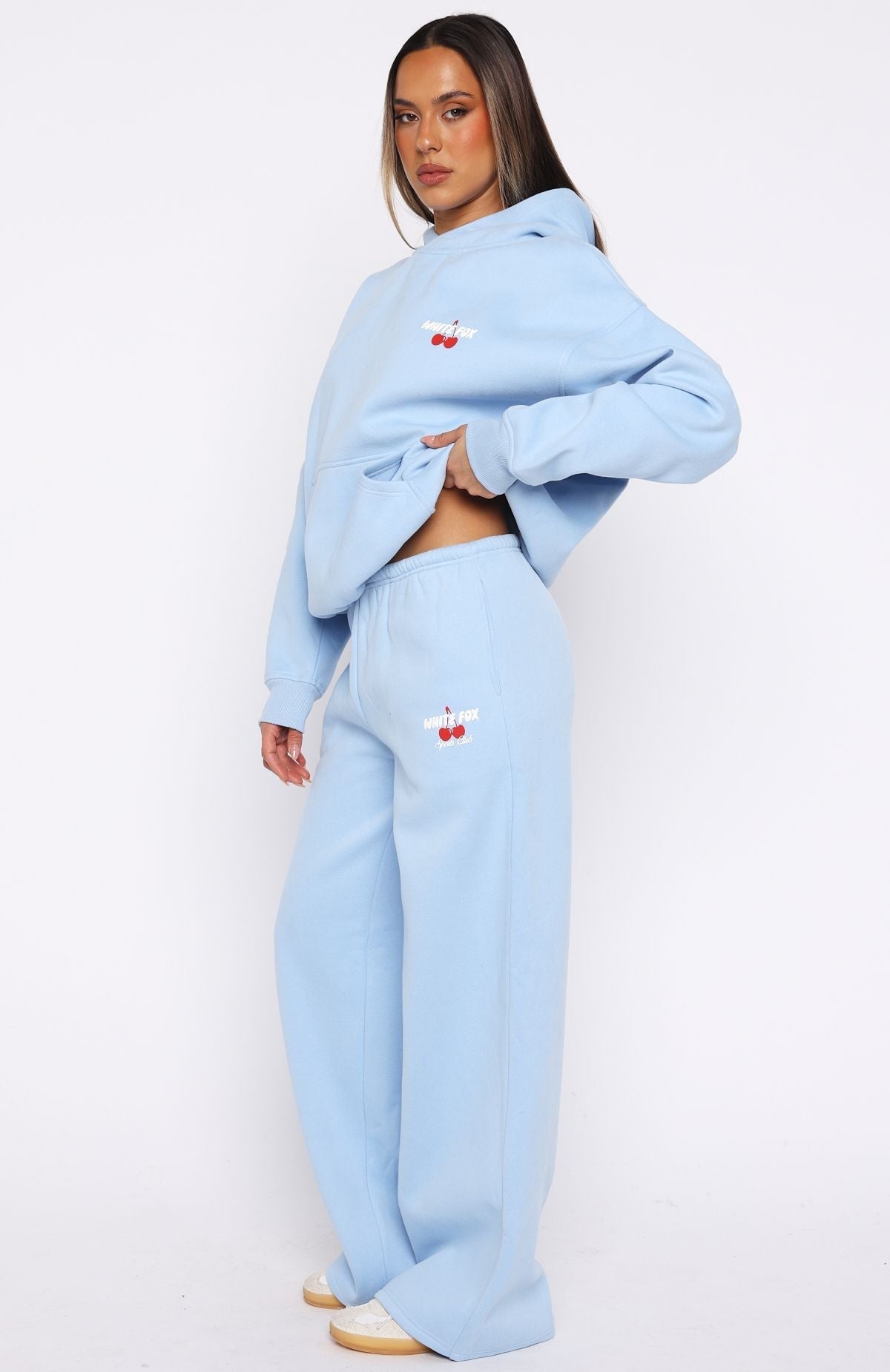 White Fox Club 14 Cassie Wide Leg Sweatpants Blue