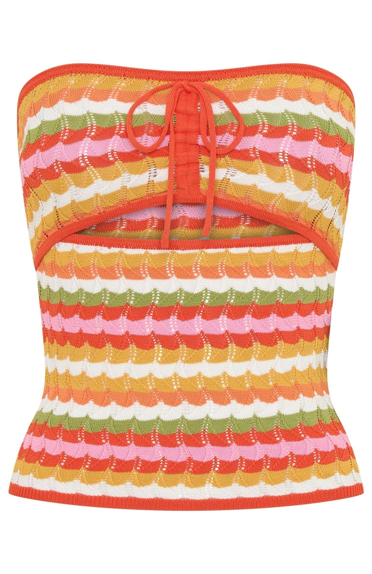 White Fox Past Curfew Strapless Knit Top Sugar And Sweets