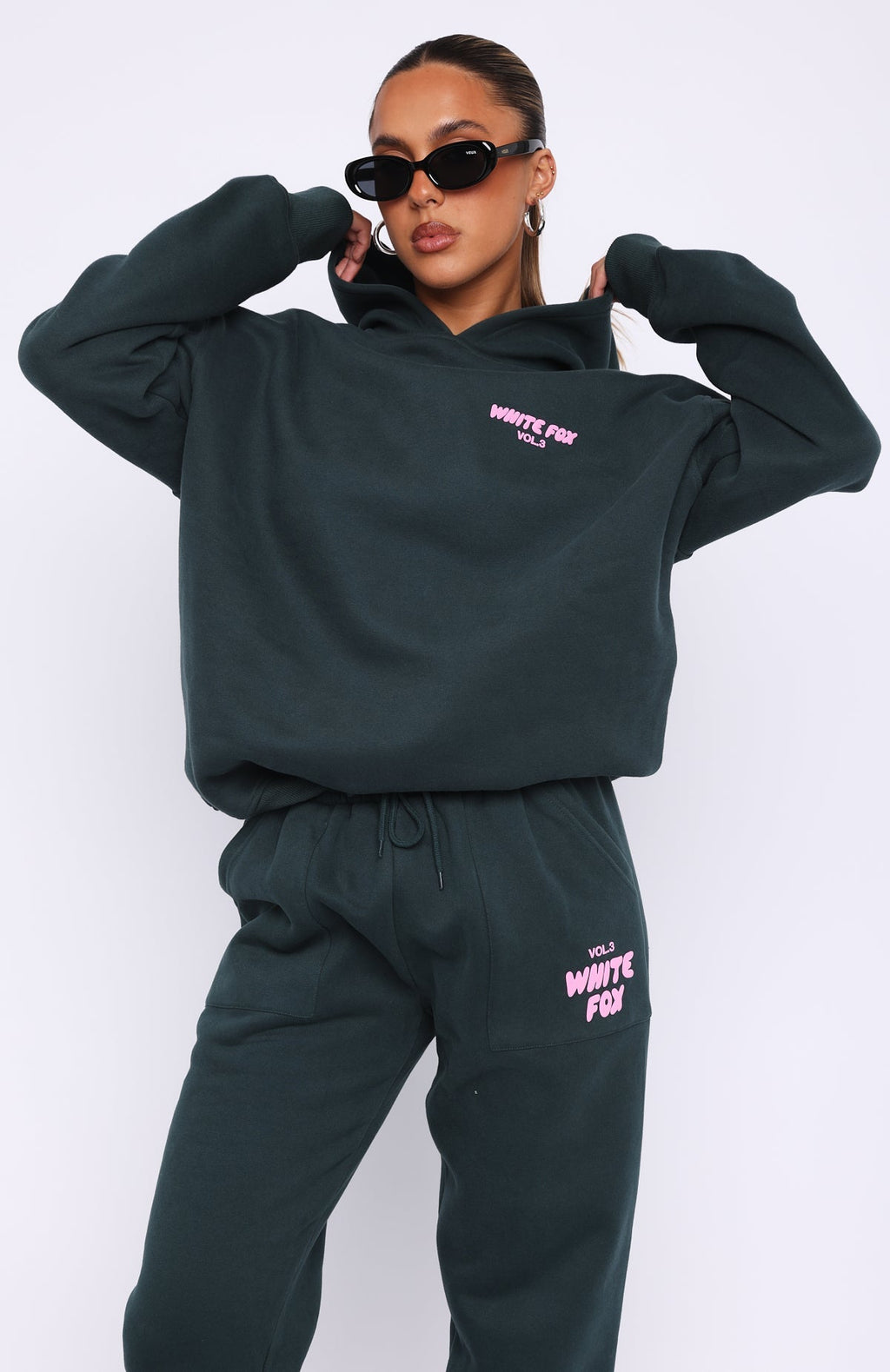 White Fox Offstage Hoodie Pine