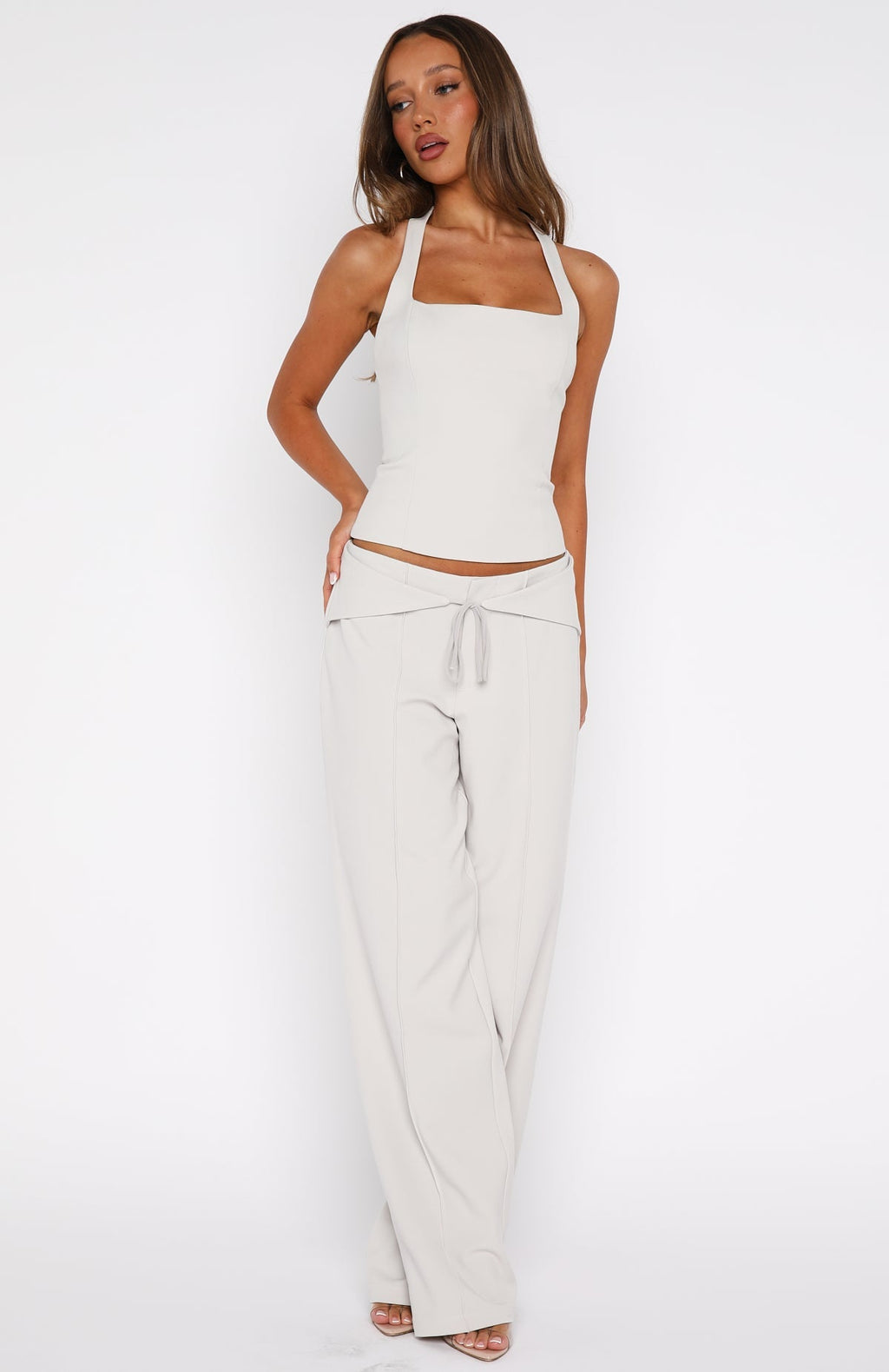 White Fox He Said She Said Pants Bone