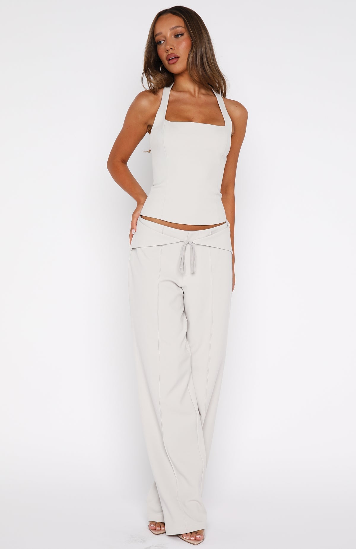 White Fox He Said She Said Pants Bone