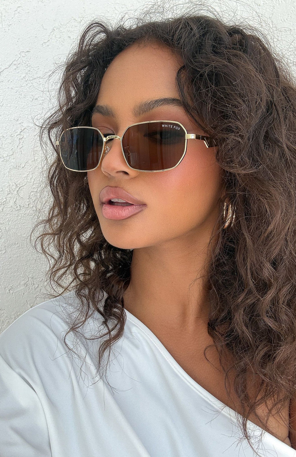 White Fox Arden Sunglasses Chocolate/Gold