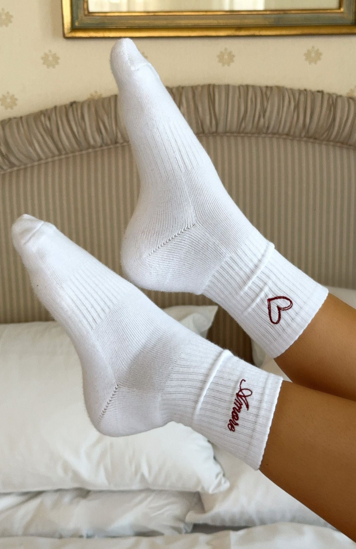 White Fox Amore Mio Socks White
