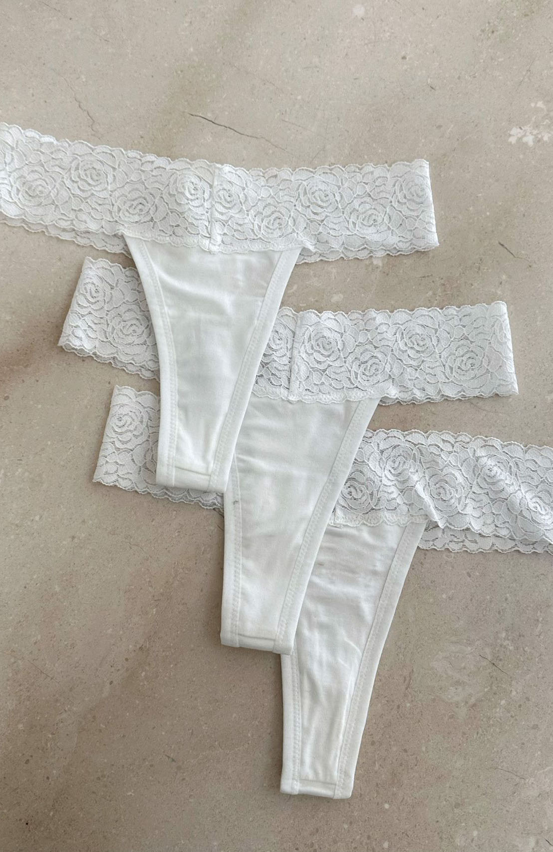 White Fox To Hold You 3-Pack Underwear Set White