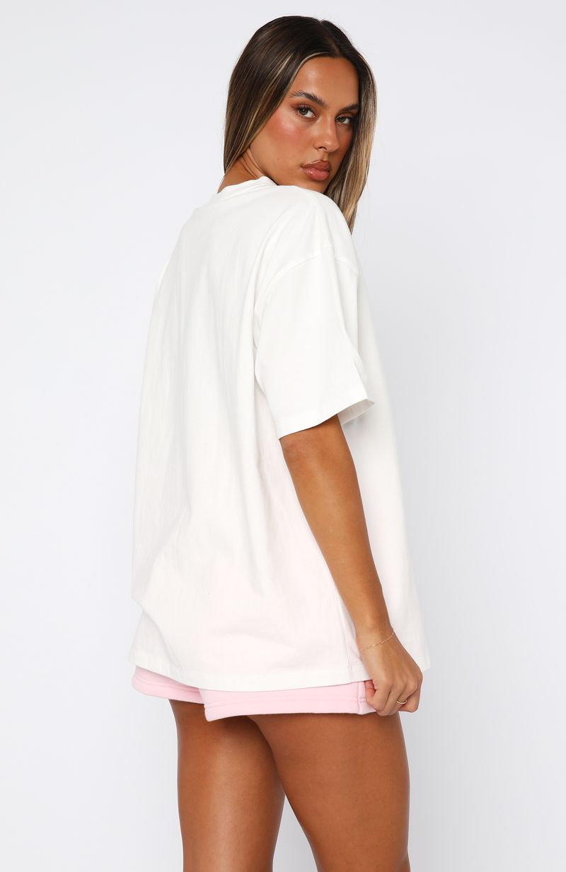 White Fox From The Archives Mila Oversized Tee White