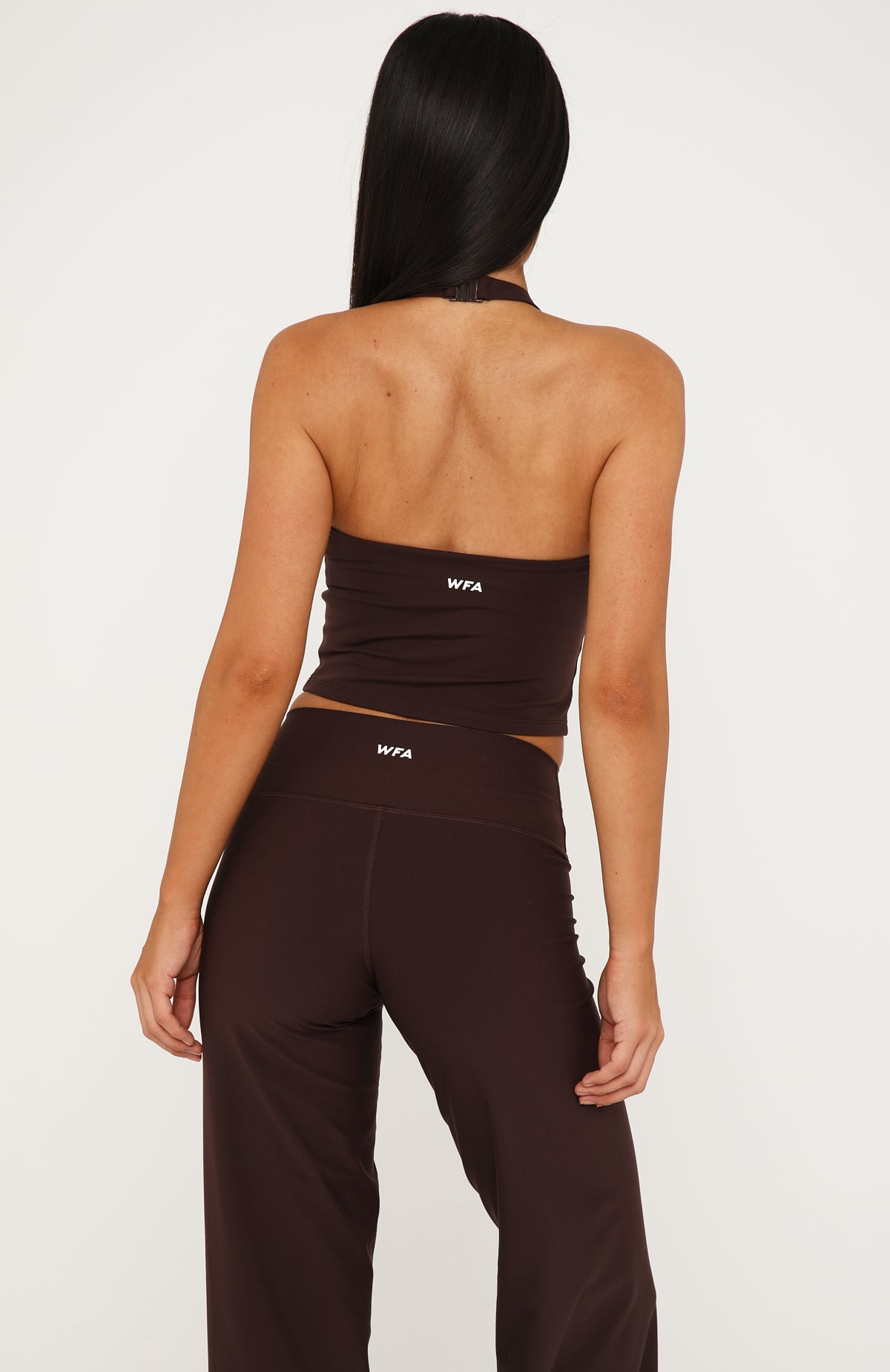 White Fox Session Active Tank Dark Chocolate