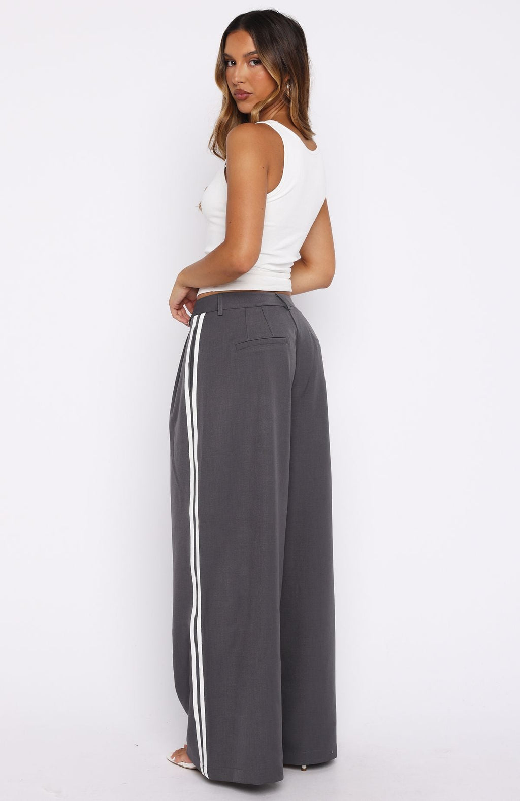 White Fox Don't Believe It Pants Charcoal