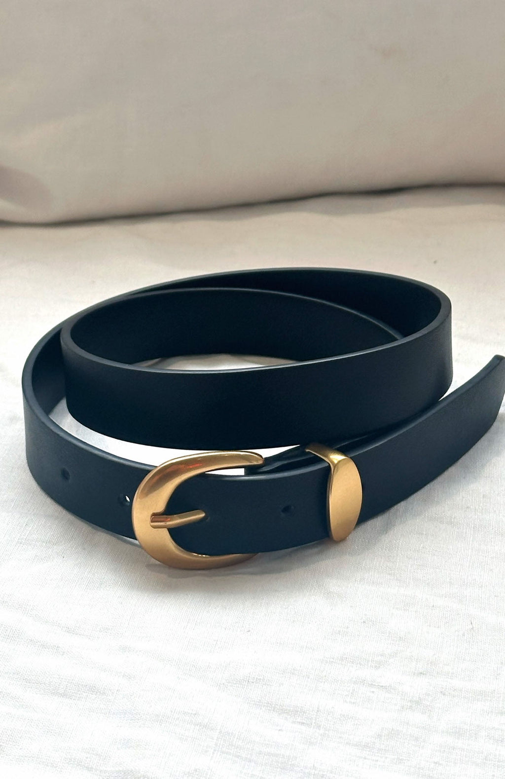 White Fox Milo Belt Black/Gold