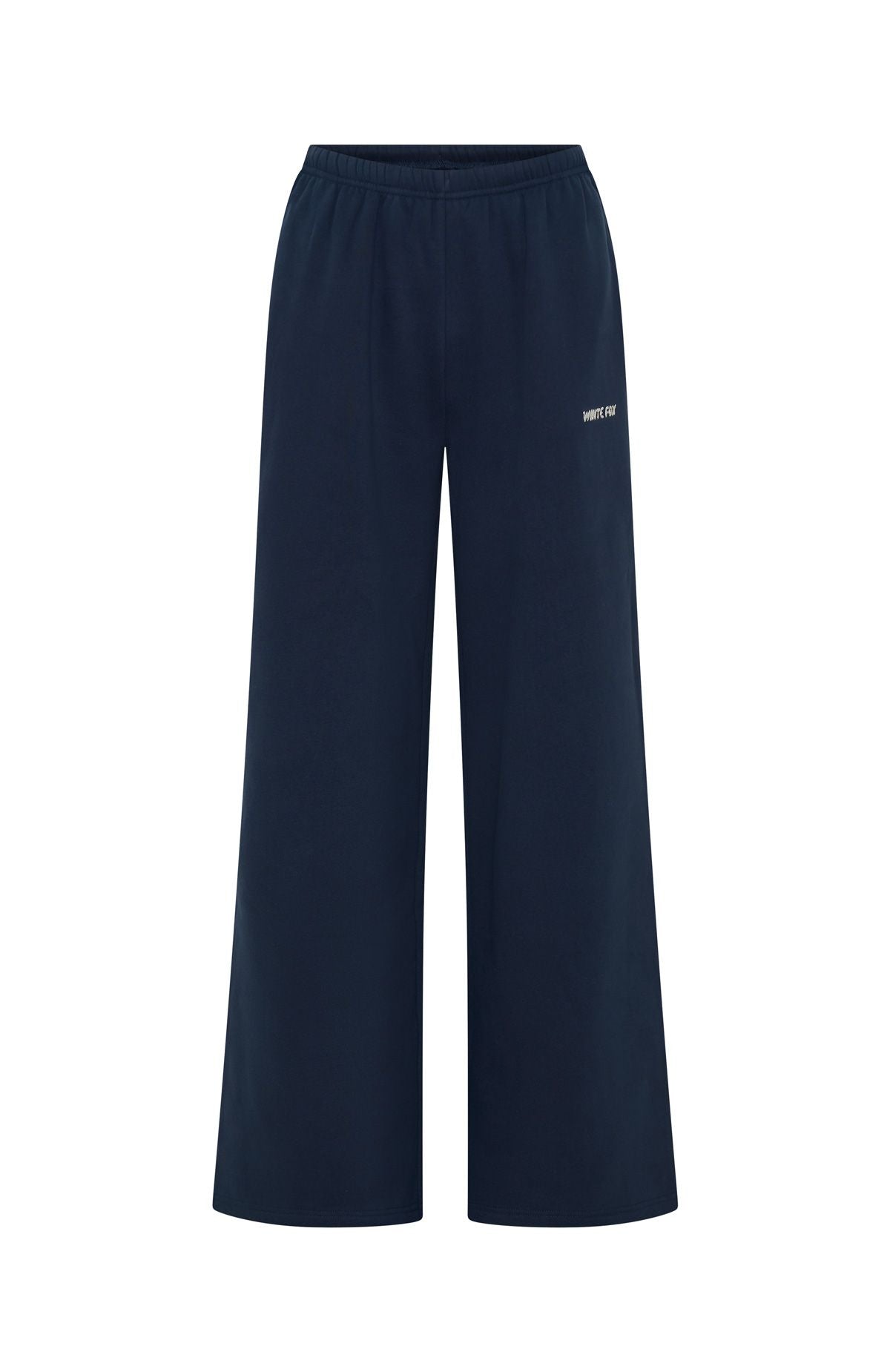 White Fox Test Drive Wide Leg Sweatpants Dark Navy