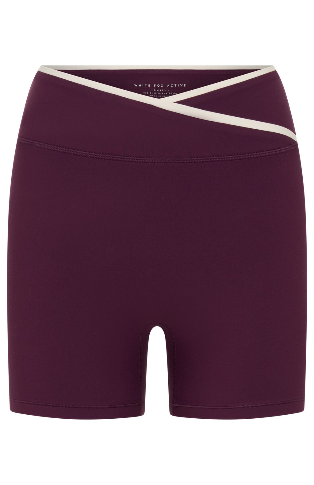 White Fox Defence Bike Shorts Plum/Cream
