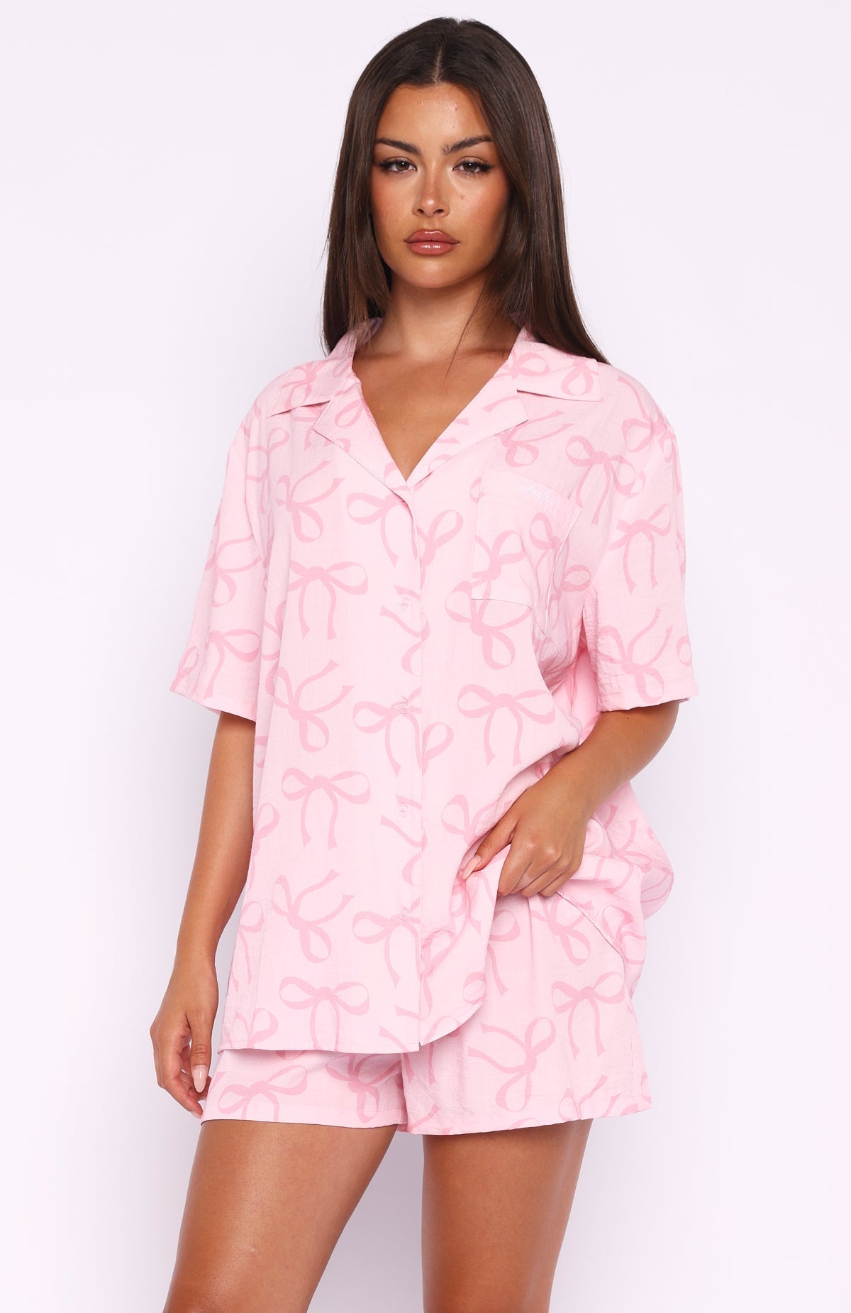 White Fox Offline Pyjama Set Posy Bow
