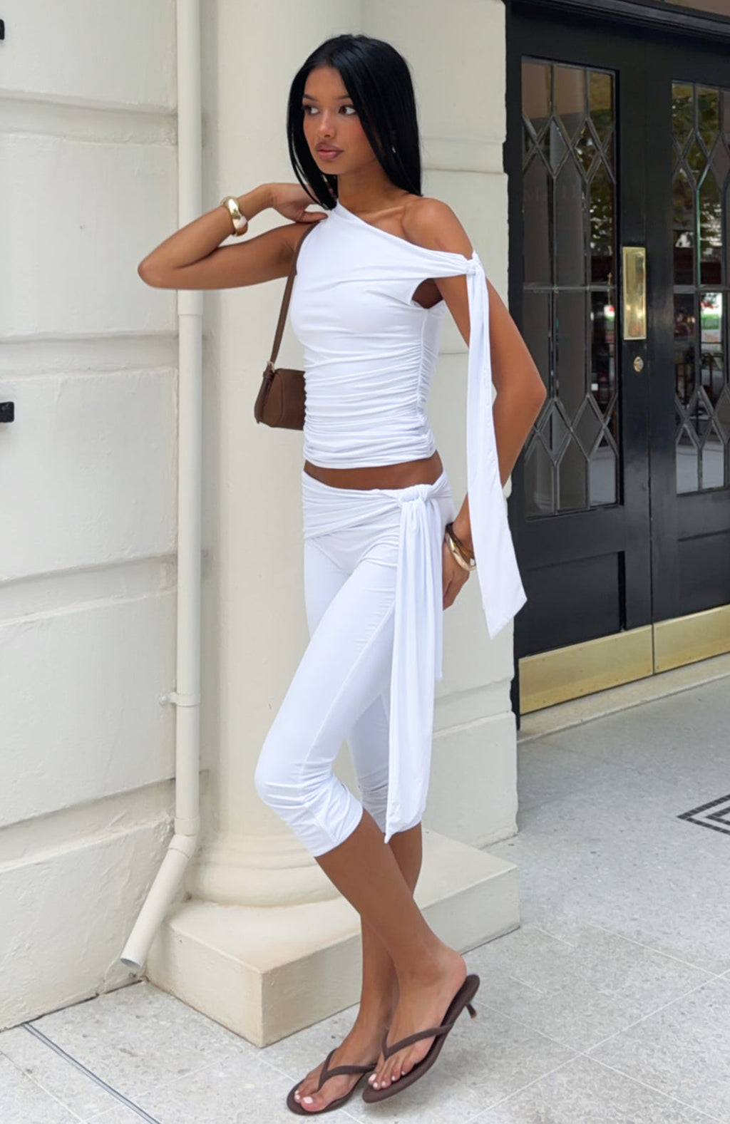White Fox Fade Away With Me Capri Pants
