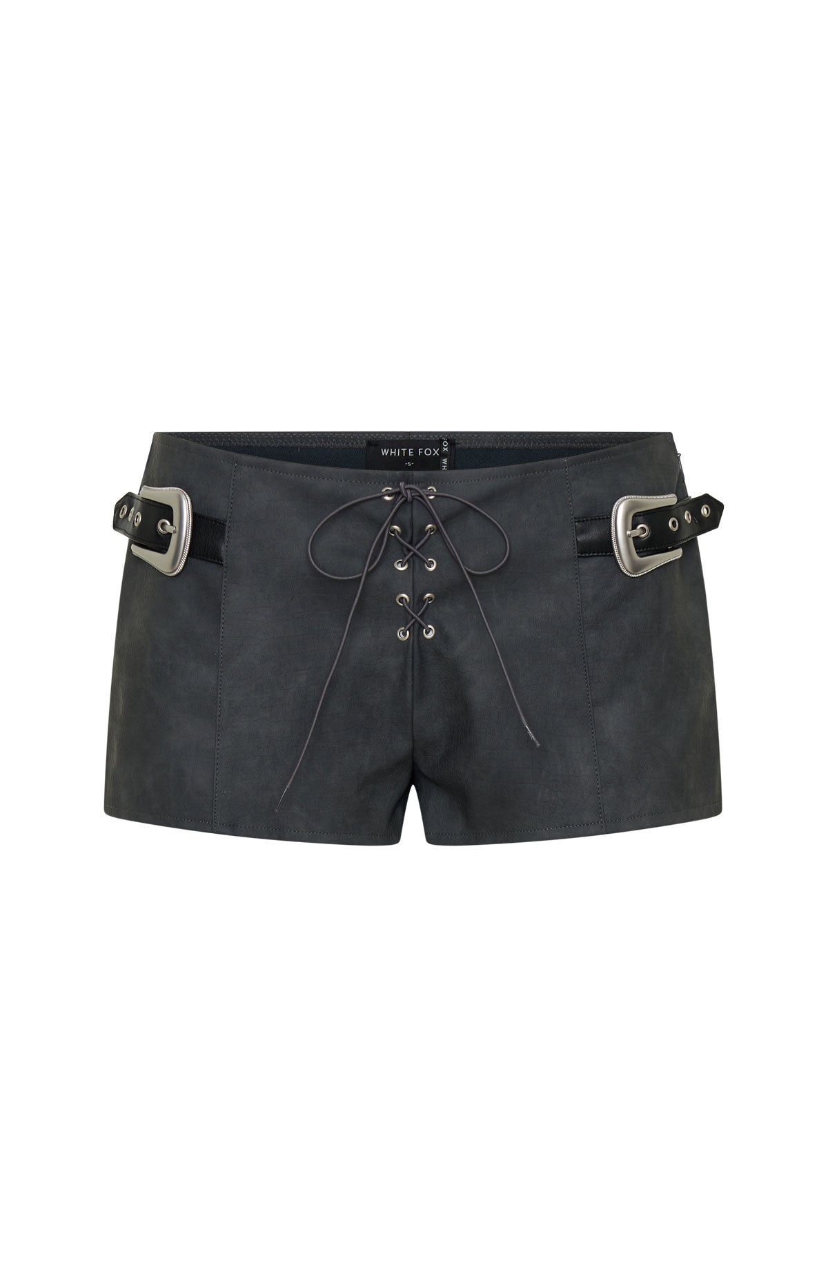 White Fox In The Crowd Shorts Charcoal