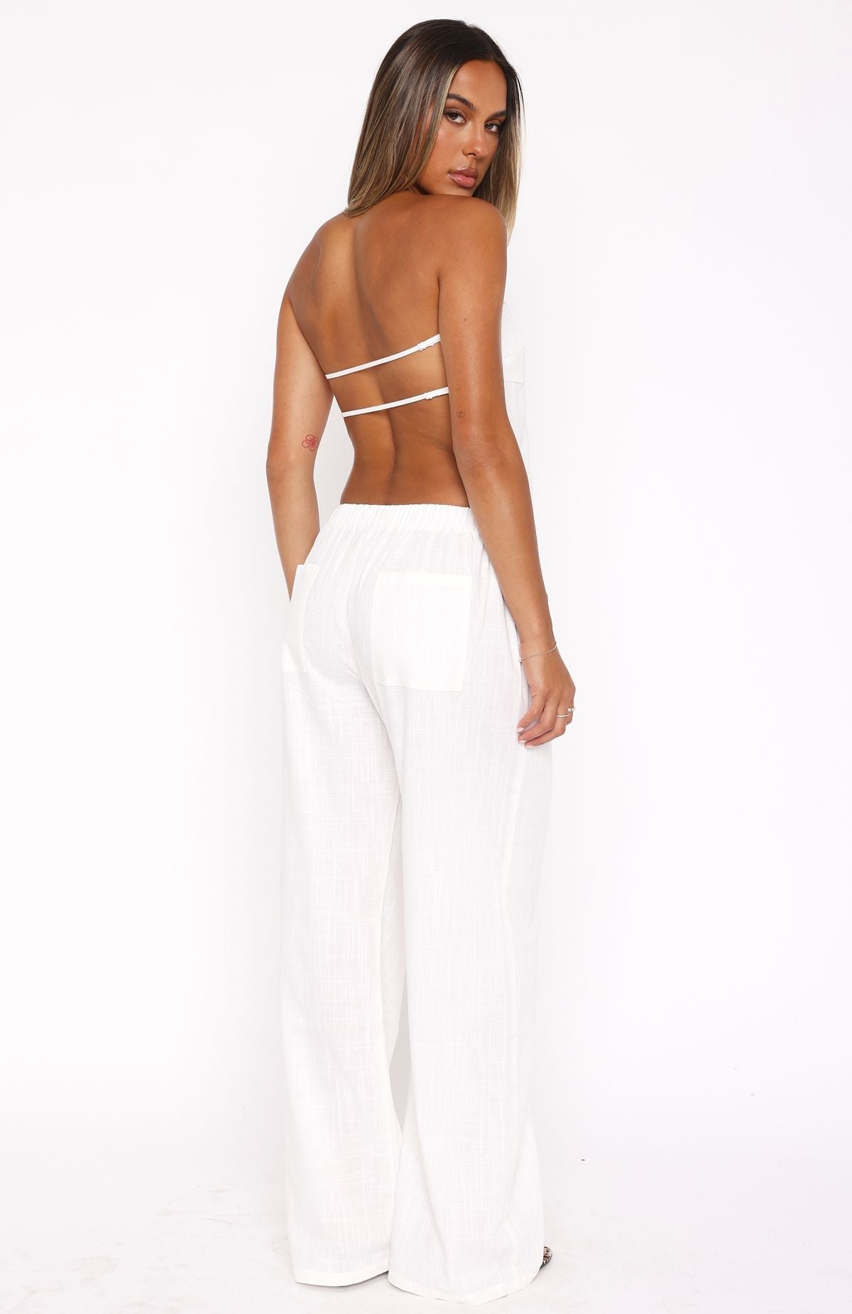 White Fox I Knew You'd Leave Pants White