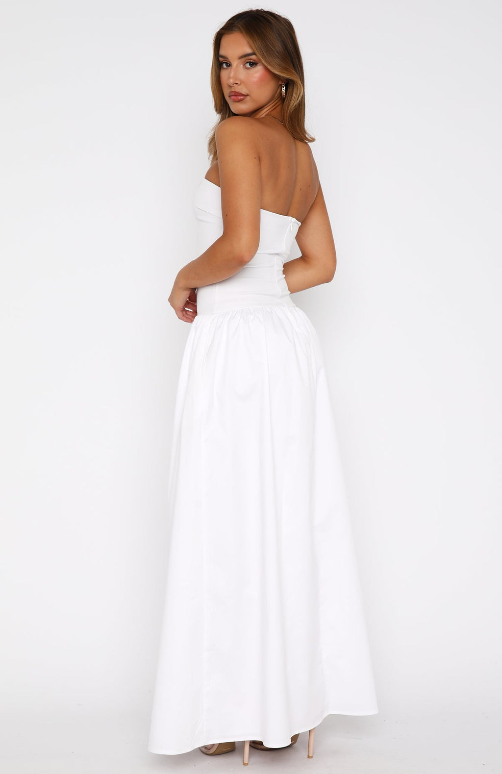 White Fox Take Back Maxi Dress White