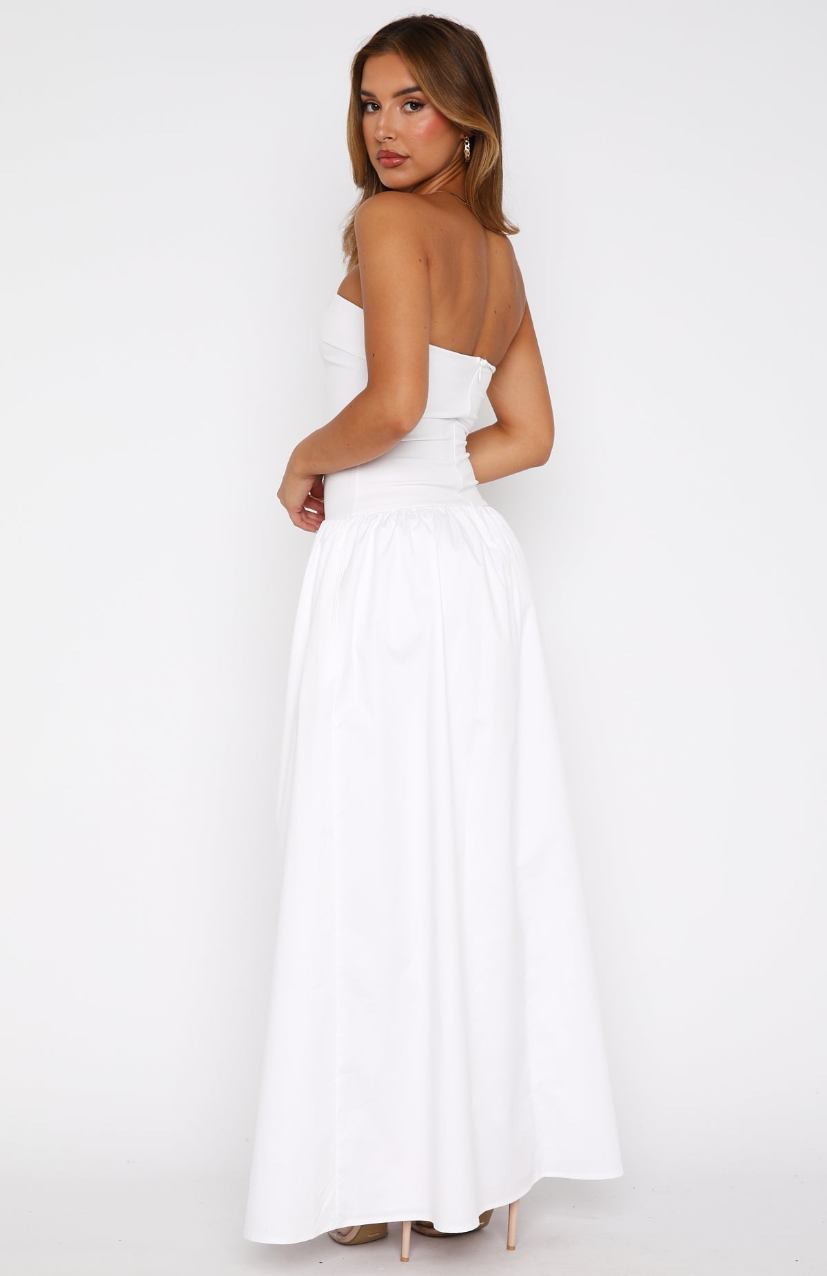 White Fox Take Back Maxi Dress White