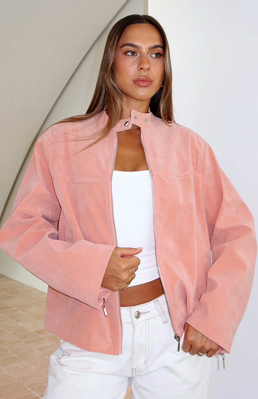 White Fox Love Is Blind Jacket Pink