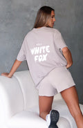 White Fox Offstage Back Graphic Oversized Tee Moon