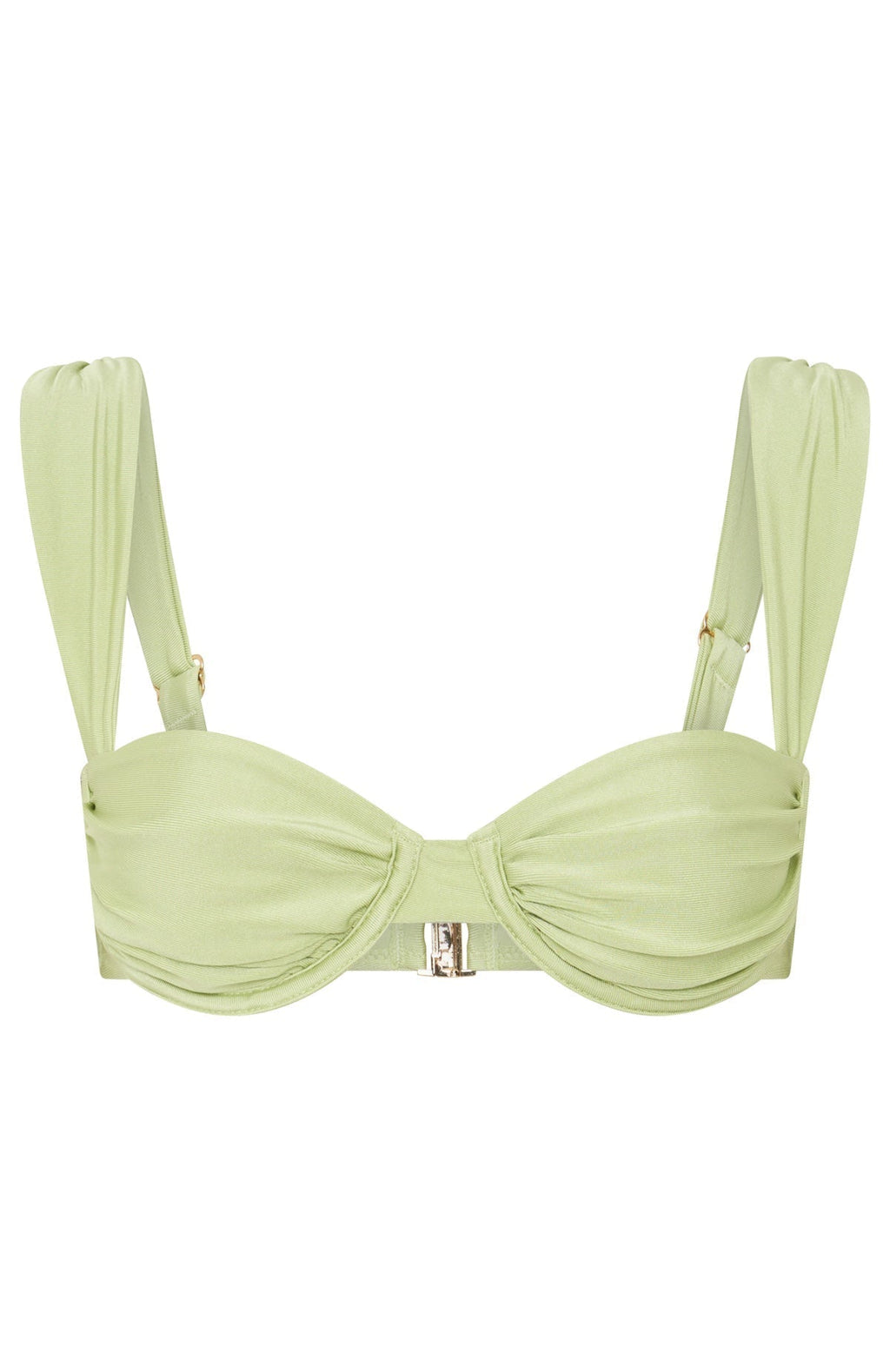 White Fox Cascade Bikini Top Pistachio