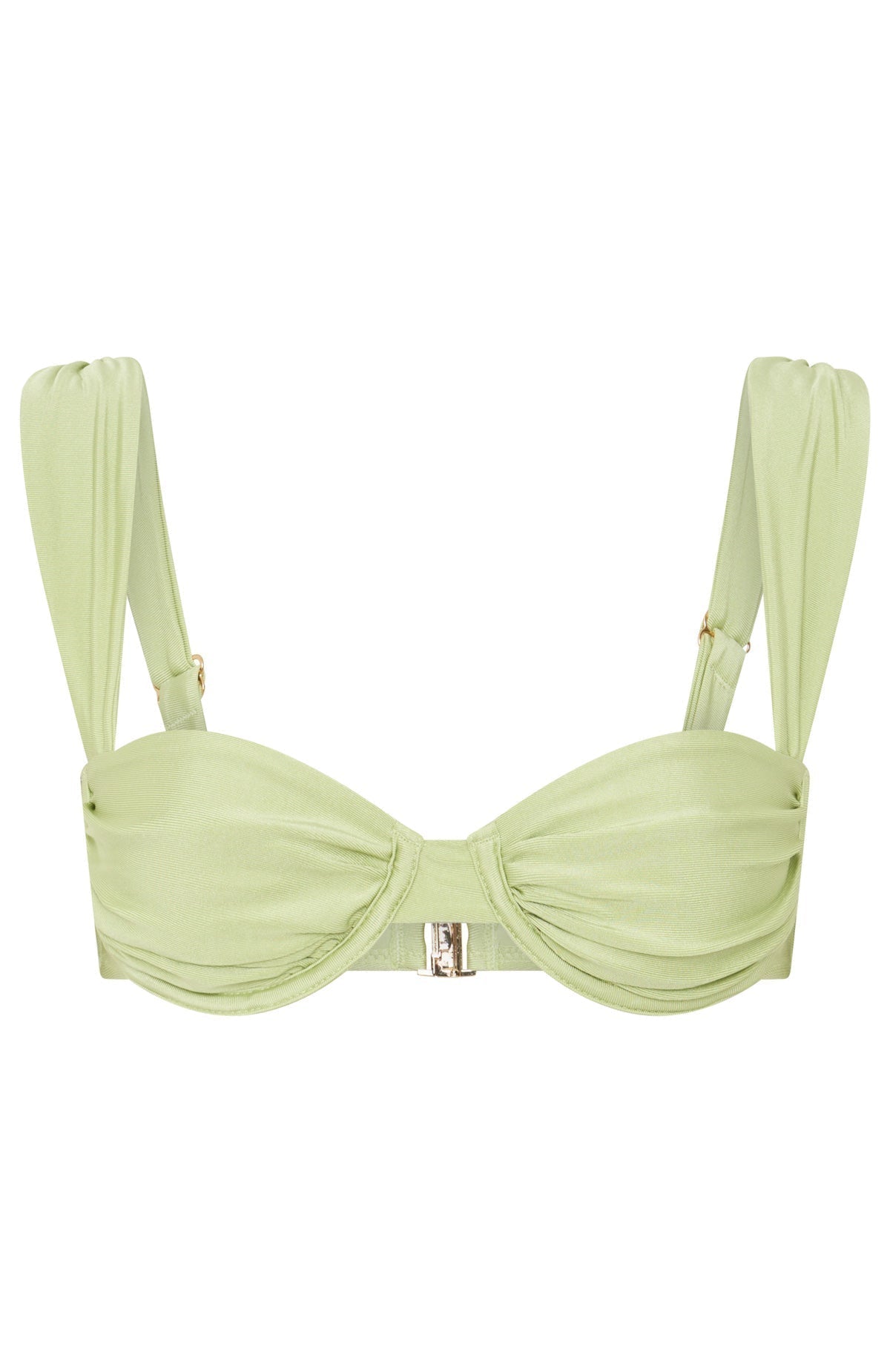 White Fox Cascade Bikini Top Pistachio