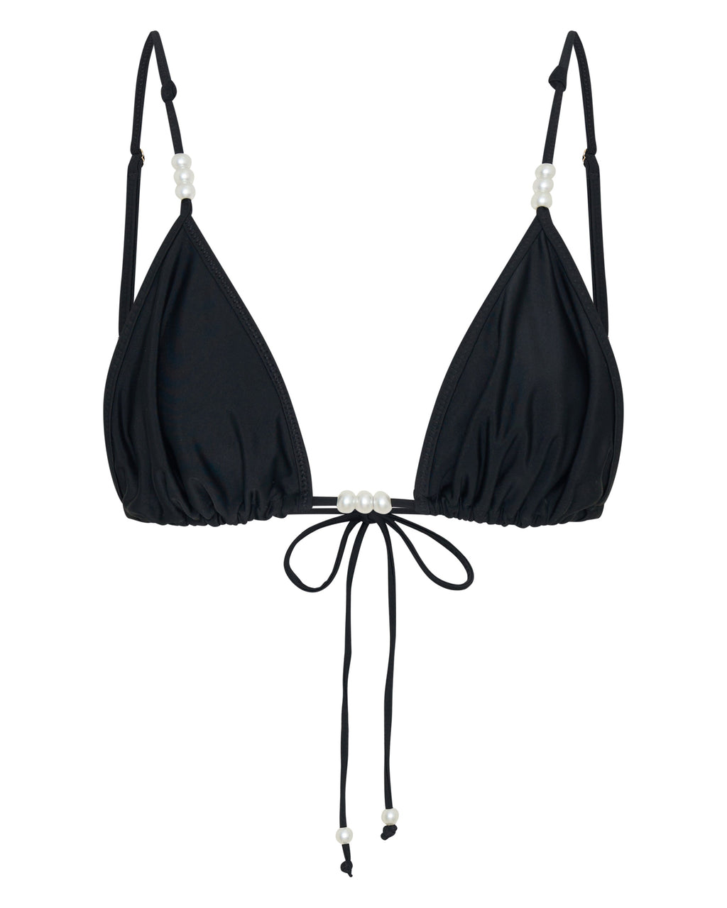 White Fox Amalfi Bikini Top Black
