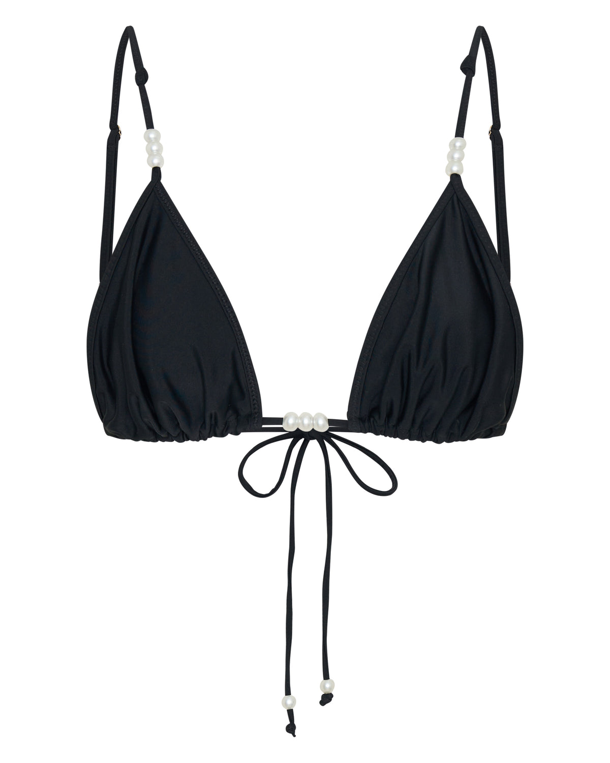 White Fox Amalfi Bikini Top Black