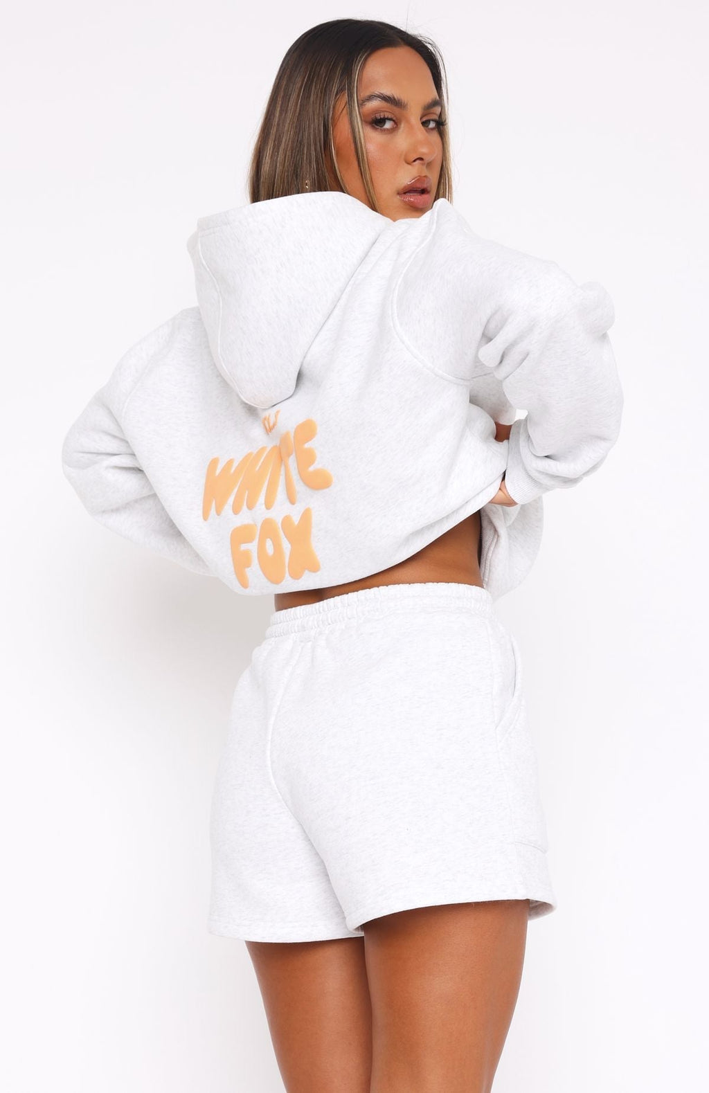 White Fox Offstage Lounge Shorts Peach Fizz