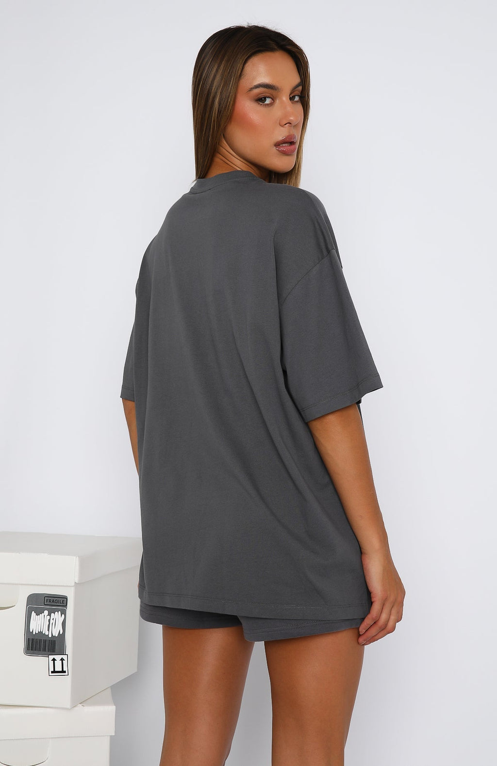 White Fox Archive 6.0 Oversized Tee Ash
