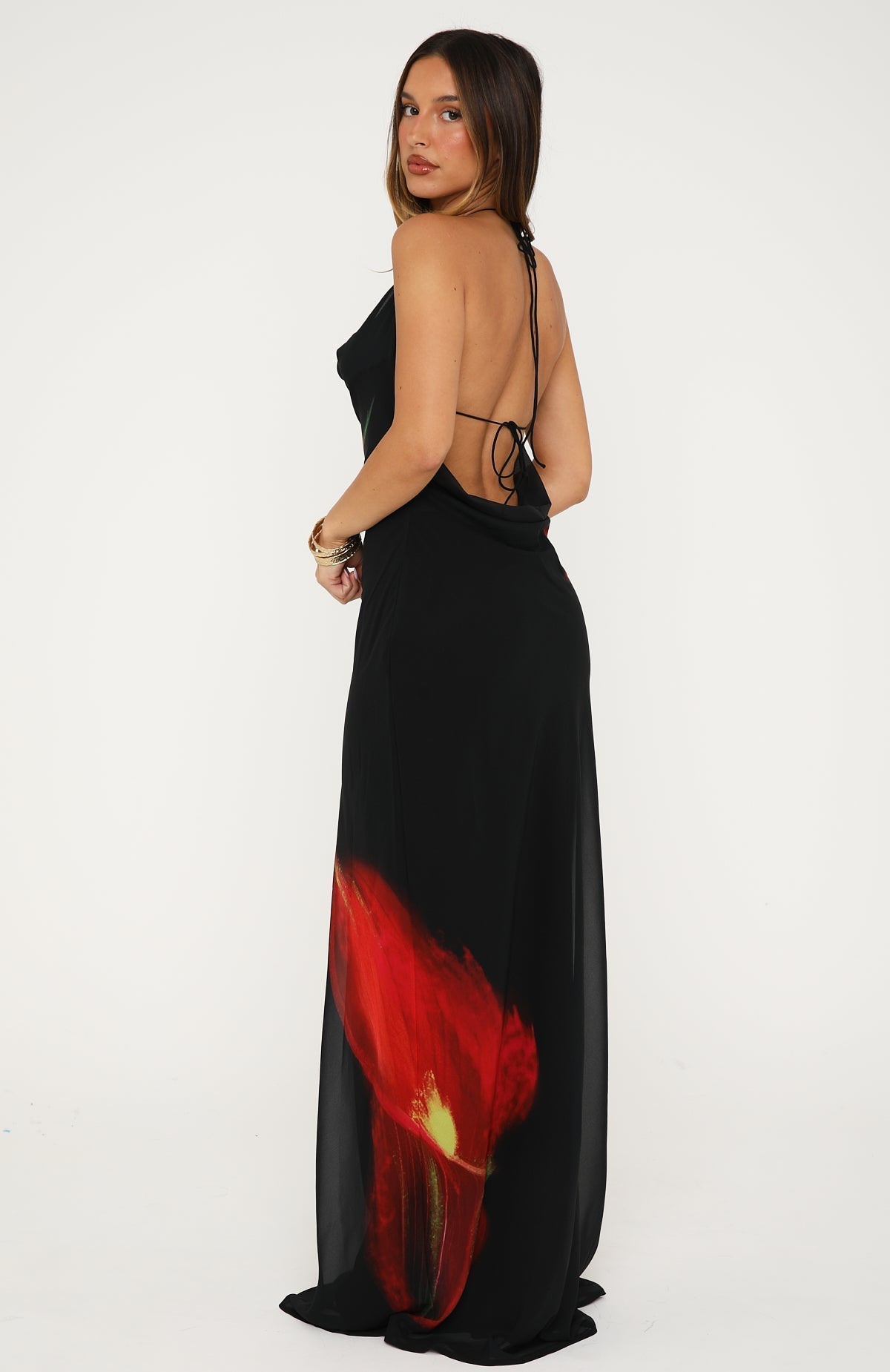 White Fox Peachy Life Maxi Dress Burning Lily