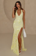 White Fox Always Yours Maxi Dress Lemon