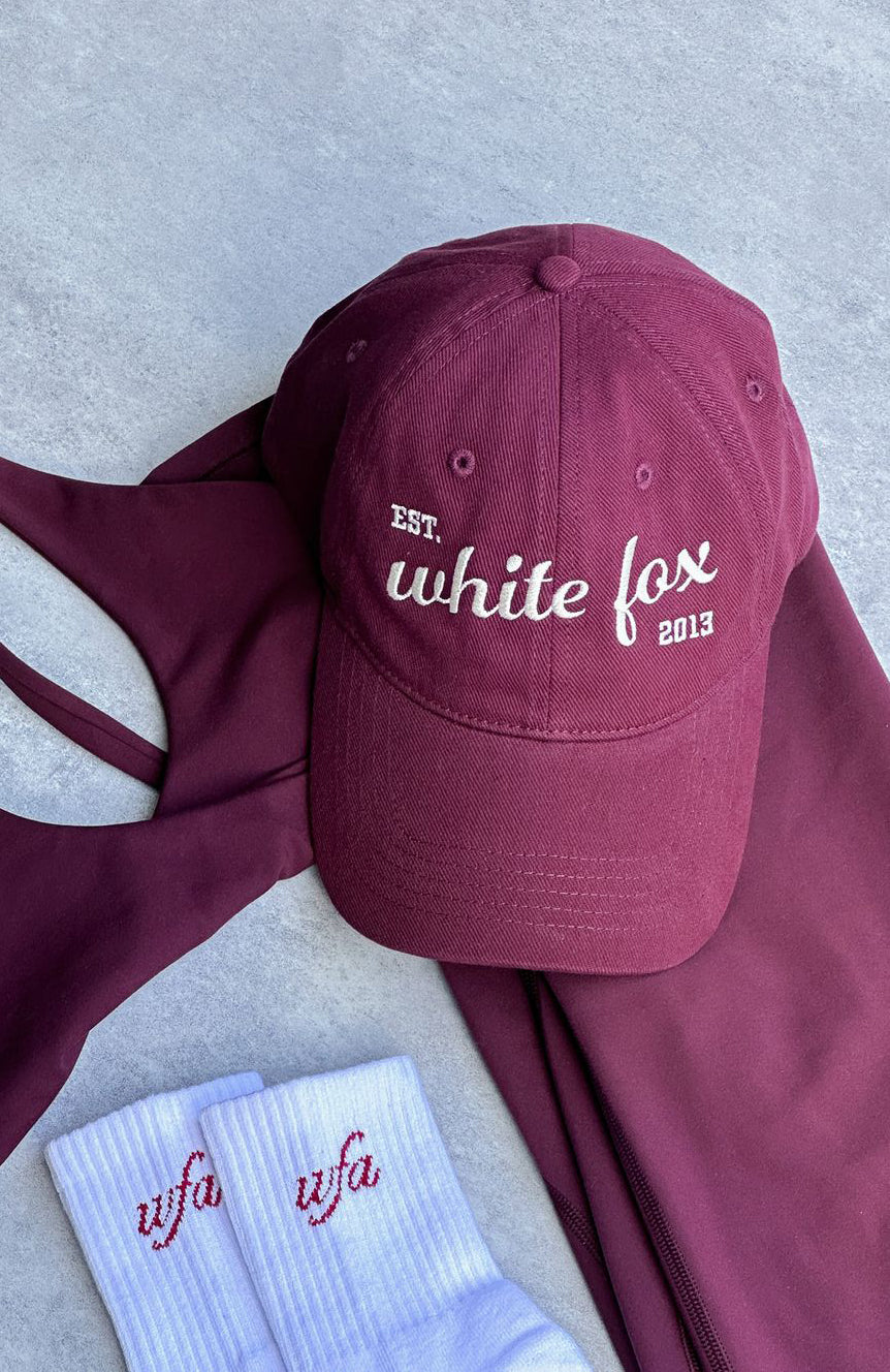 White Fox Celebrating Me Cap Burgundy