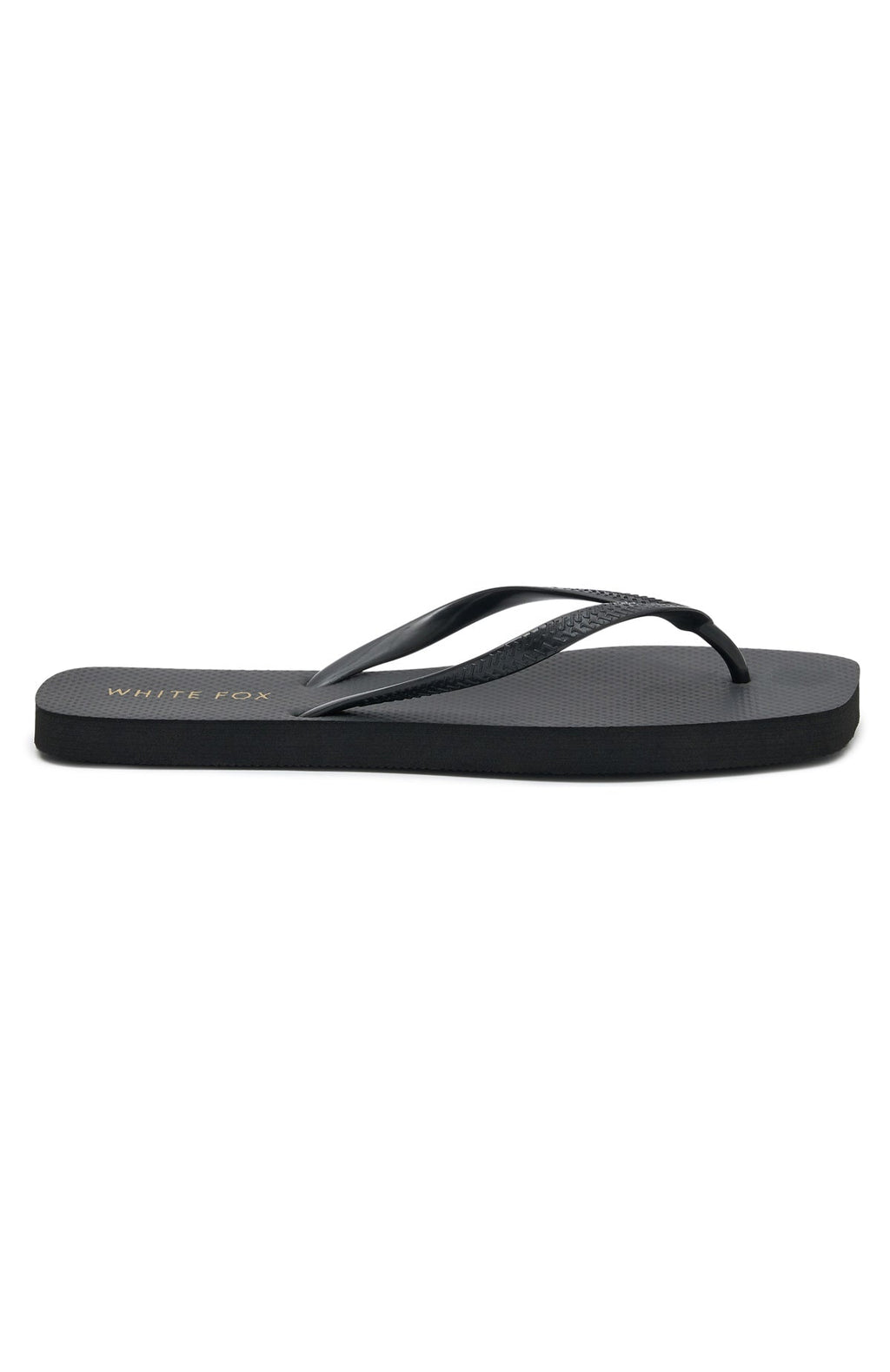 White Fox Josie Thong Sandals Black