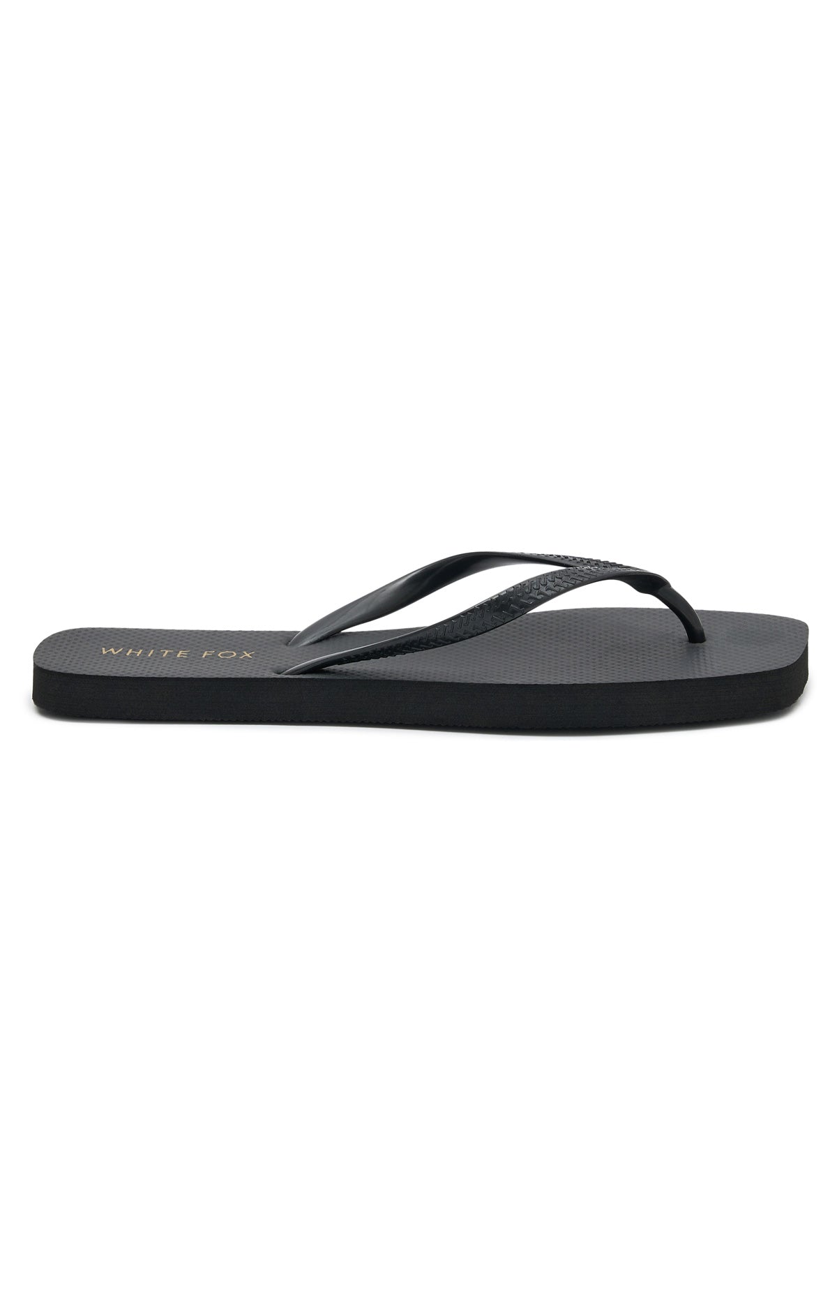 White Fox Josie Thong Sandals Black