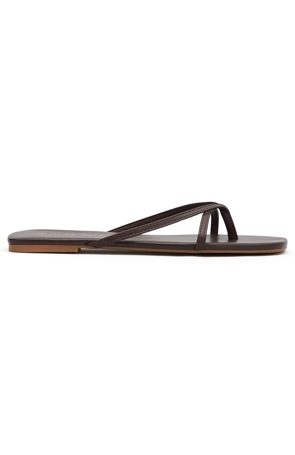 White Fox Ailani Thong Sandals Chocolate