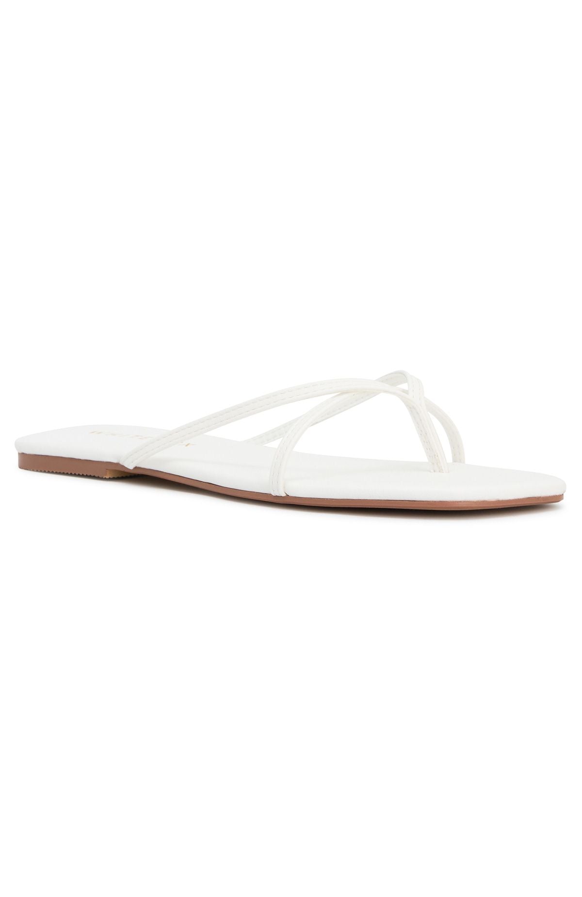 White Fox Ailani Thong Sandals White