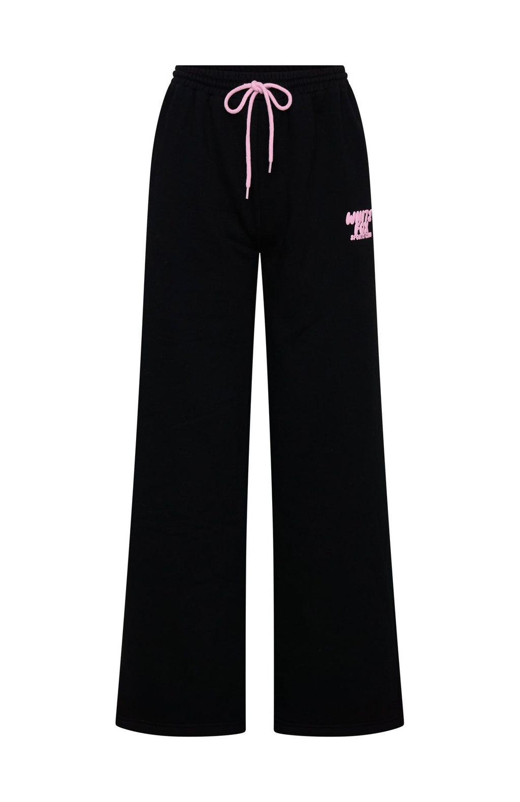 White Fox Club 14 Allie Wide Leg Sweatpants Black