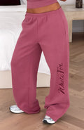 White Fox Studio 17 Willa Wide Leg Sweatpants Dusty Plum