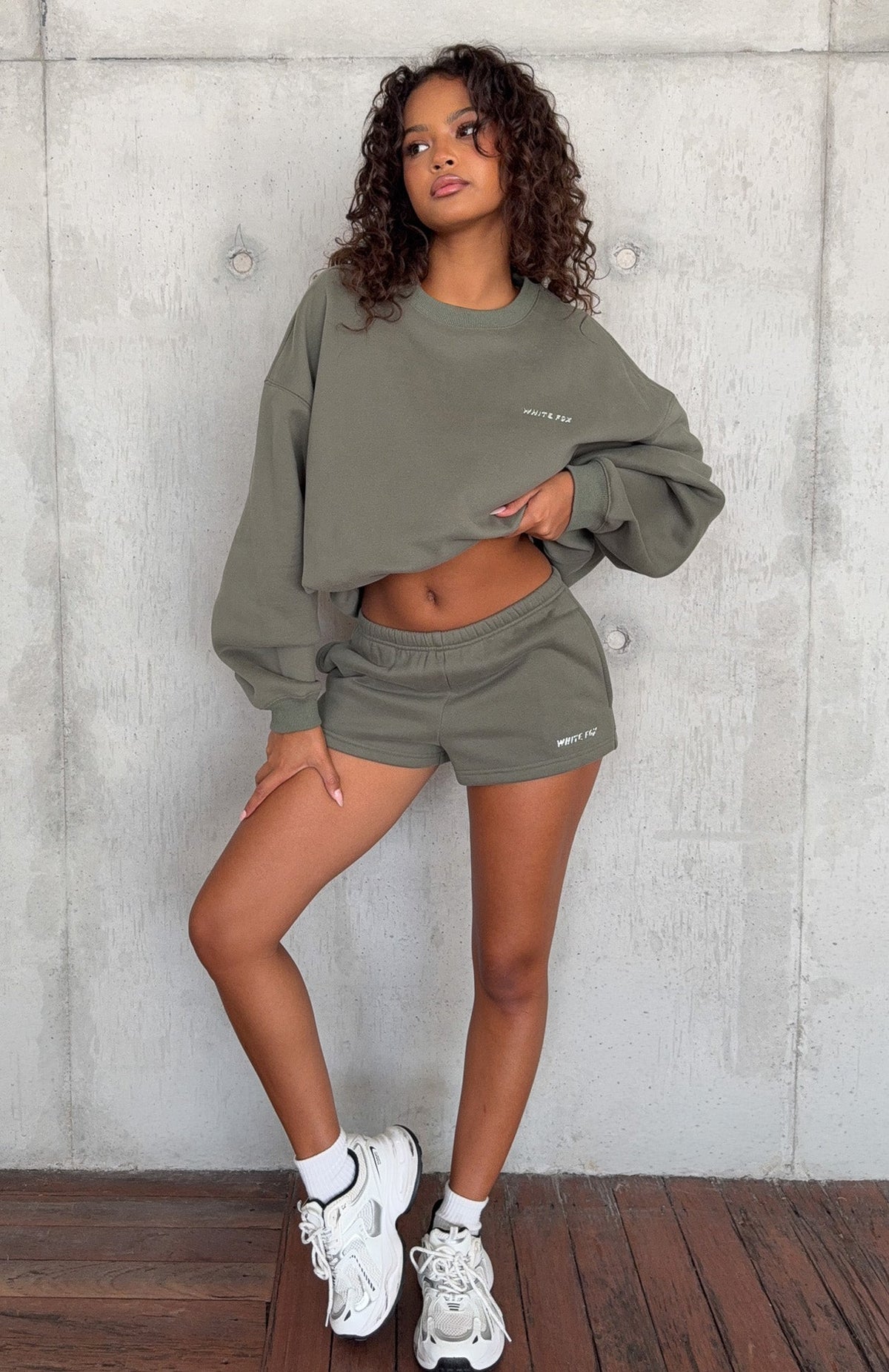 White Fox Test Drive Lounge Shorts Khaki