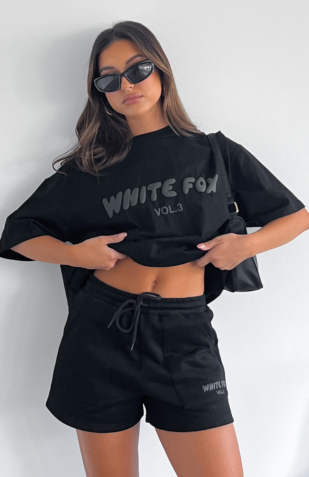 White Fox Offstage Oversized Tee Onyx