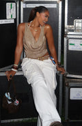 White Fox Can't Compete Cargo Pants Off White